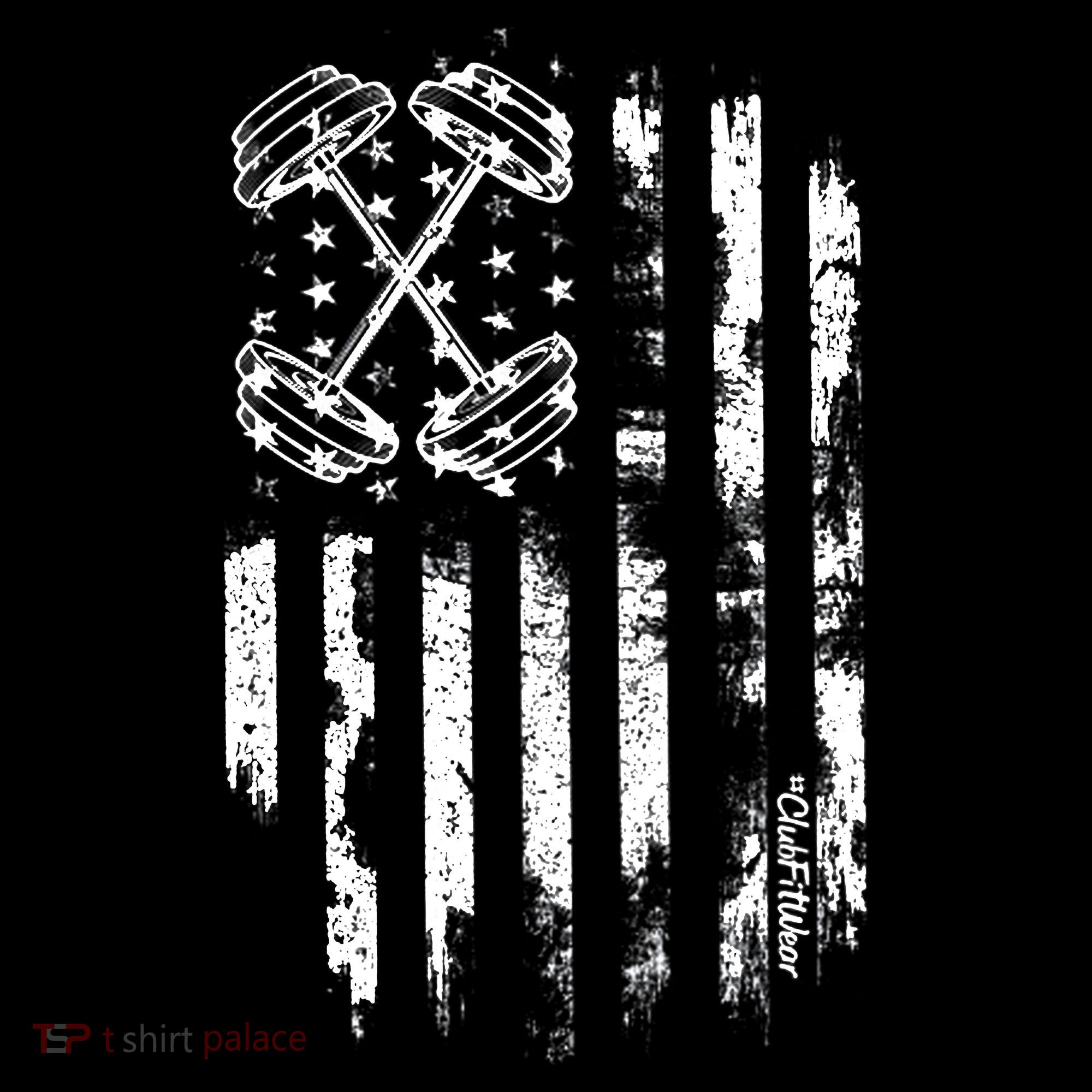 Barbell American Flag Workout Gym Coaster