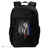 Baseball American Flag Pitcher Usa Pitching 4th Of July Gift Funny Gift Backpack thumb 0