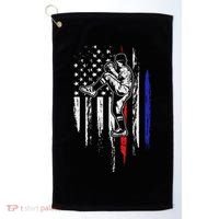 Baseball American Flag Pitcher Usa Pitching 4th Of July Gift Funny Gift Golf Towel thumb 0