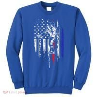 Baseball American Flag Pitcher Usa Pitching 4th Of July Gift Funny Gift Sweatshirt thumb 0