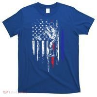 Baseball American Flag Pitcher Usa Pitching 4th Of July Gift Funny Gift T-Shirt thumb 0