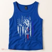 Baseball American Flag Pitcher Usa Pitching 4th Of July Gift Funny Gift Tank Top thumb 2