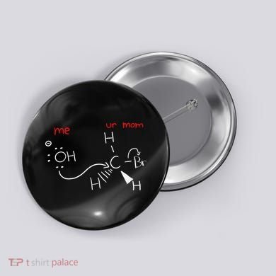 Backside Attack Funny Chemistry Button