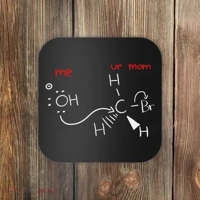 Backside Attack Funny Chemistry Coaster