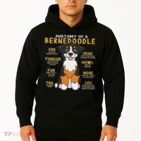 Bernedoodle Anatomy Funny Dog Mom Dad Cute Gift Hoodie thumb 2