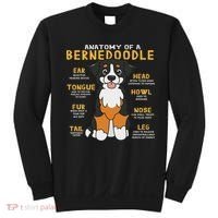 Bernedoodle Anatomy Funny Dog Mom Dad Cute Gift Sweatshirt thumb 0