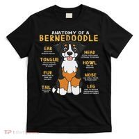 Bernedoodle Anatomy Funny Dog Mom Dad Cute Gift T-Shirt thumb 0