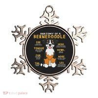 Bernedoodle Anatomy Funny Dog Mom Dad Cute Gift Ornament thumb 0
