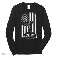 Bowfishing American Flag Bow Hunting Fish Long Sleeve Shirt thumb 0