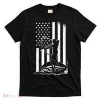 Bowfishing American Flag Bow Hunting Fish T-Shirt thumb 0