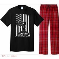 Bowfishing American Flag Bow Hunting Fish Pajama Set thumb 0