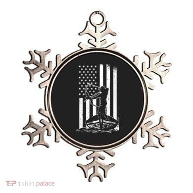 Bowfishing American Flag Bow Hunting Fish Ornament
