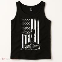 Bowfishing American Flag Bow Hunting Fish Tank Top thumb 2