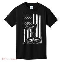 Bowfishing American Flag Bow Hunting Fish Kids T-Shirt thumb 0