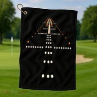 Best Airplane For  Aviation Aviator Flight Pilot Golf Towel thumb 1