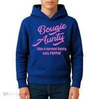Bougie Aunty Fun Gift For Favorite Aunt Gift Kids Hoodie thumb 4