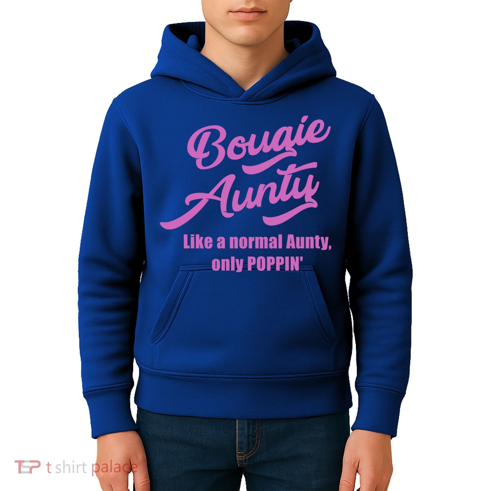 Bougie Aunty Fun Gift For Favorite Aunt Gift Kids Hoodie