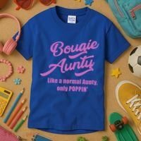 Bougie Aunty Fun Gift For Favorite Aunt Gift Kids T-Shirt thumb 3