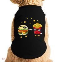 Burger And Fries Friends Cheeseburger Hamburger Doggie Tank thumb 0
