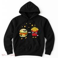 Burger And Fries Friends Cheeseburger Hamburger Hoodie thumb 0