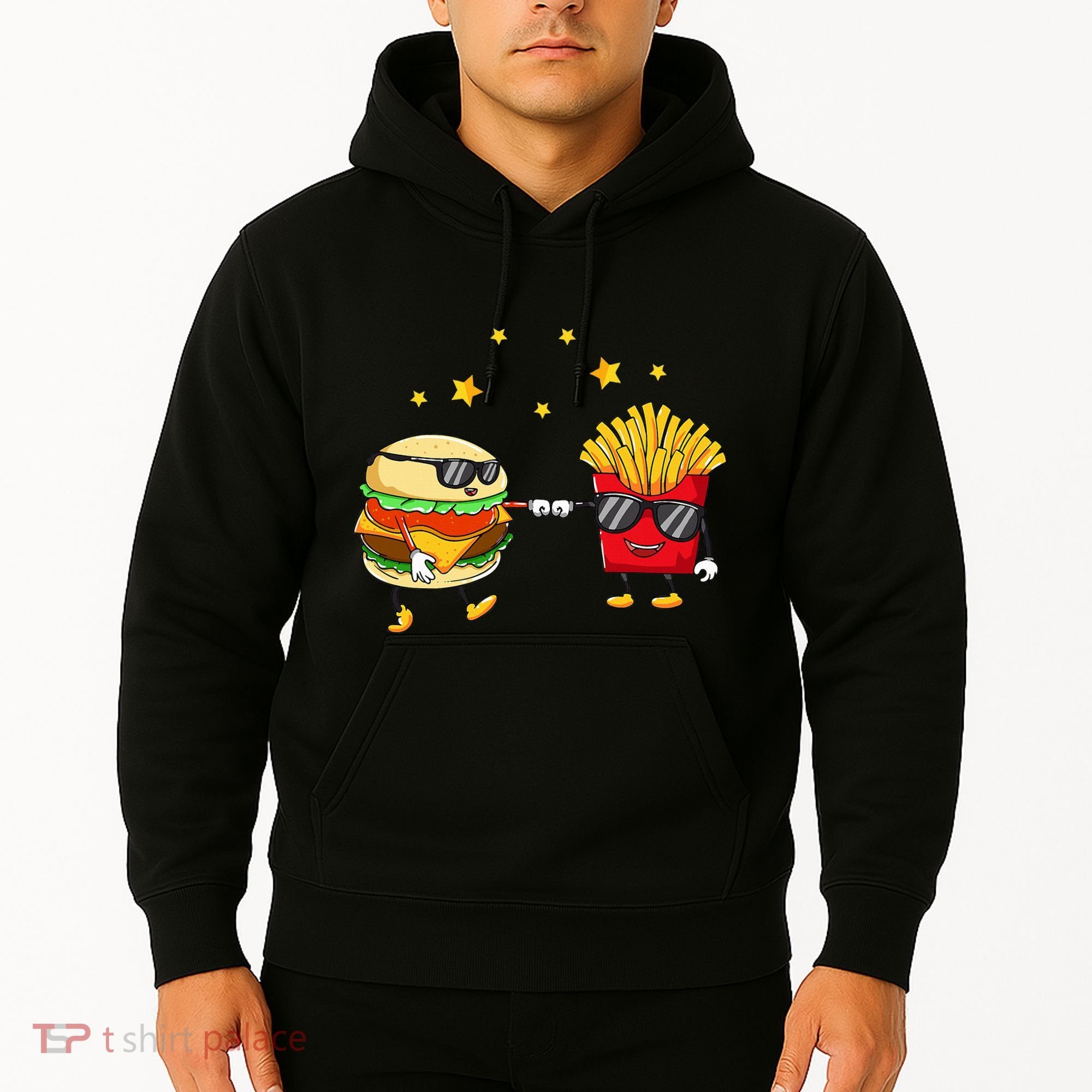 Burger And Fries Friends Cheeseburger Hamburger Hoodie