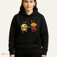 Burger And Fries Friends Cheeseburger Hamburger Hoodie thumb 5