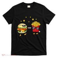 Burger And Fries Friends Cheeseburger Hamburger T-Shirt thumb 0
