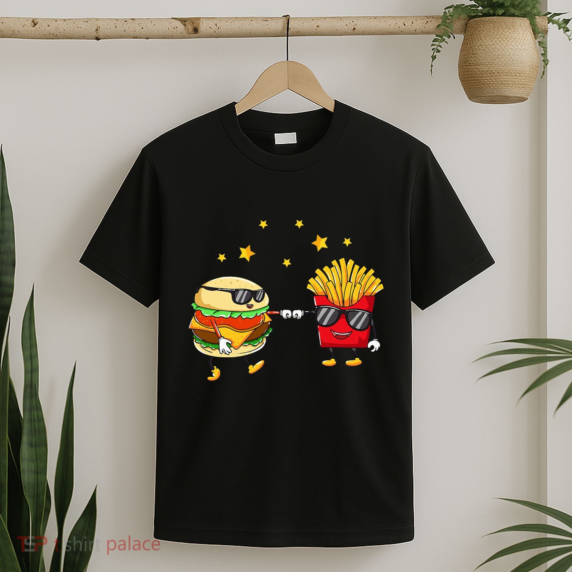 Burger And Fries Friends Cheeseburger Hamburger T-Shirt