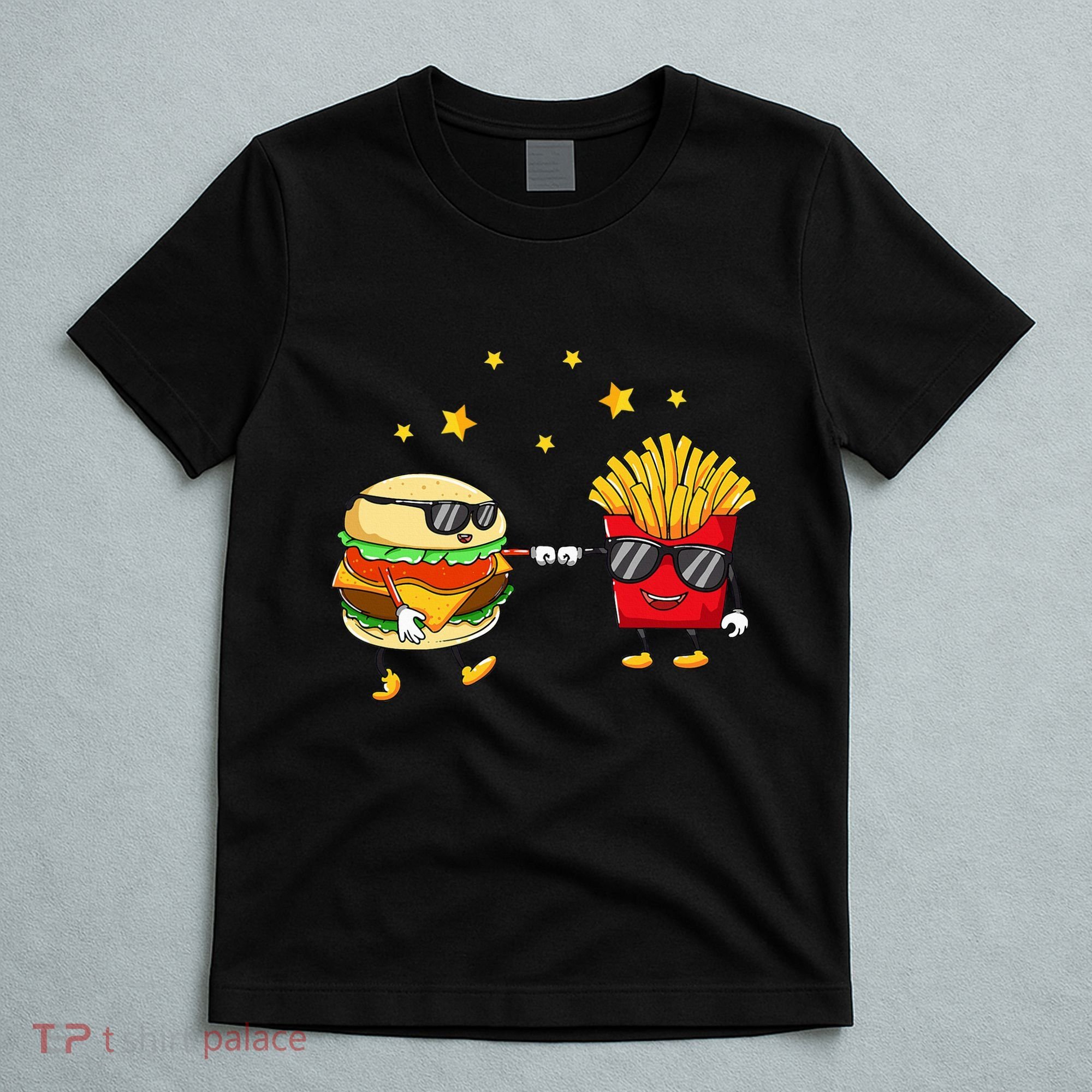 Burger And Fries Friends Cheeseburger Hamburger T-Shirt
