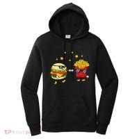 Burger And Fries Friends Cheeseburger Hamburger Women's Hoodie thumb 0