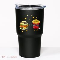 Burger And Fries Friends Cheeseburger Hamburger Tumbler thumb 0