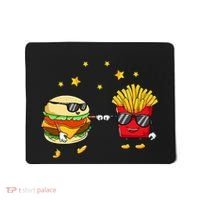 Burger And Fries Friends Cheeseburger Hamburger Mousepad thumb 0