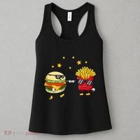 Burger And Fries Friends Cheeseburger Hamburger Women's Tank Top thumb 3