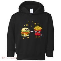 Burger And Fries Friends Cheeseburger Hamburger Toddler Hoodie thumb 0