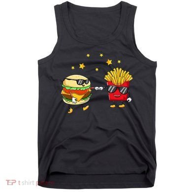 Burger And Fries Friends Cheeseburger Hamburger Tank Top
