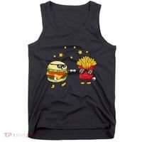 Burger And Fries Friends Cheeseburger Hamburger Tank Top thumb 0