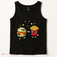 Burger And Fries Friends Cheeseburger Hamburger Tank Top thumb 2