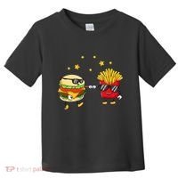 Burger And Fries Friends Cheeseburger Hamburger Toddler T-Shirt thumb 0