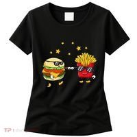 Burger And Fries Friends Cheeseburger Hamburger Women's T-Shirt thumb 0