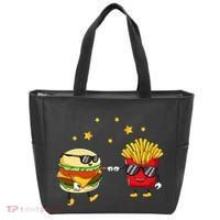 Burger And Fries Friends Cheeseburger Hamburger Tote Bag thumb 0