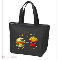 Burger And Fries Friends Cheeseburger Hamburger Tote Bag thumb 3