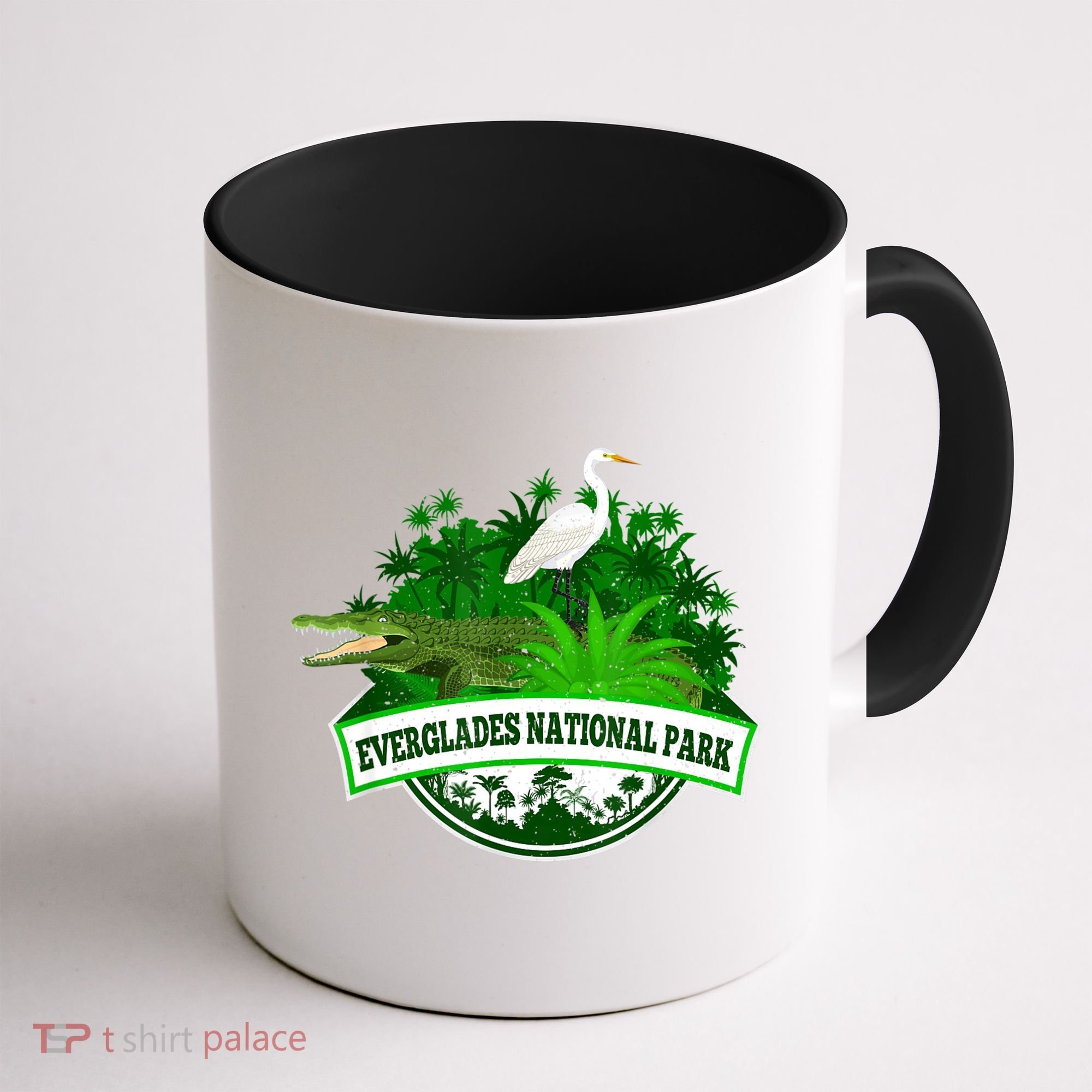 Bird And Florida Alligator Of Everglades National Park Coffee Mug