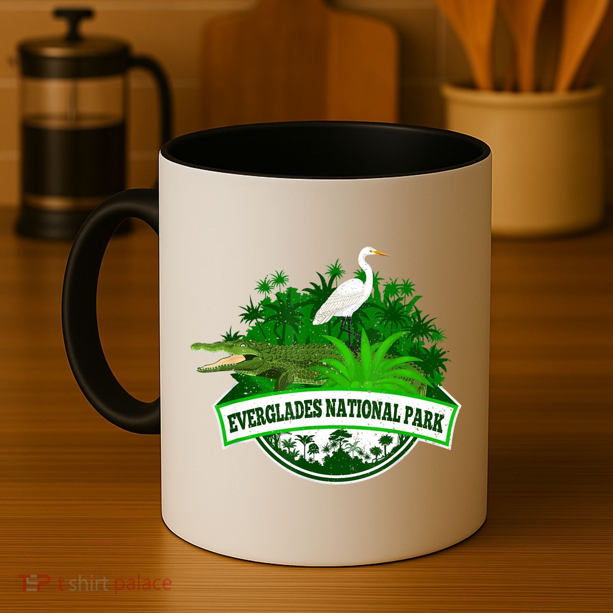 Bird And Florida Alligator Of Everglades National Park Coffee Mug