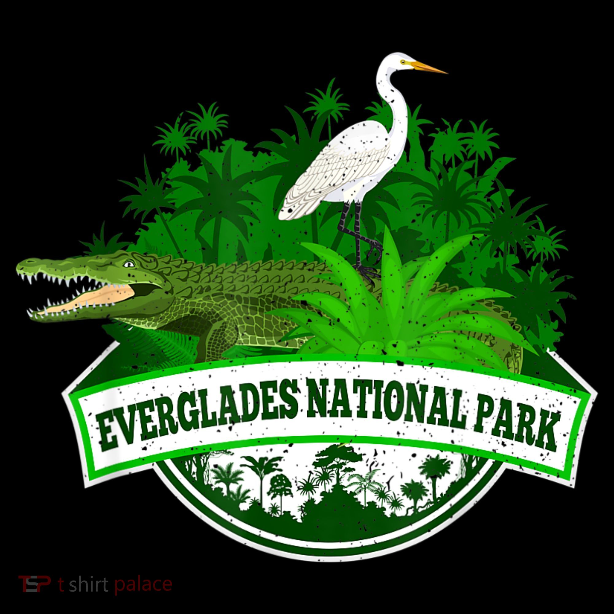 Bird And Florida Alligator Of Everglades National Park Coffee Mug