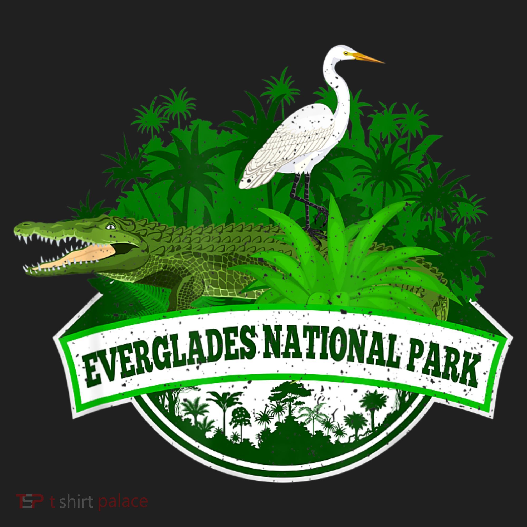 Bird And Florida Alligator Of Everglades National Park Beanie