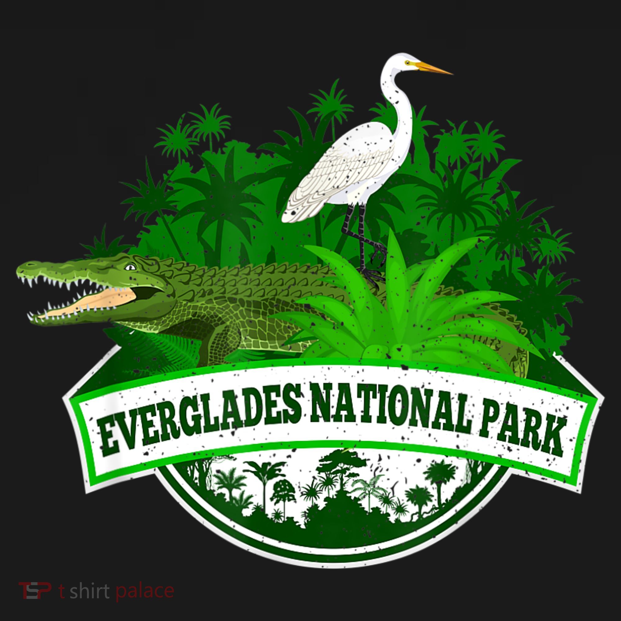 Bird And Florida Alligator Of Everglades National Park Women's Hoodie