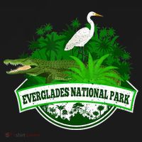 Bird And Florida Alligator Of Everglades National Park Ornament thumb 1