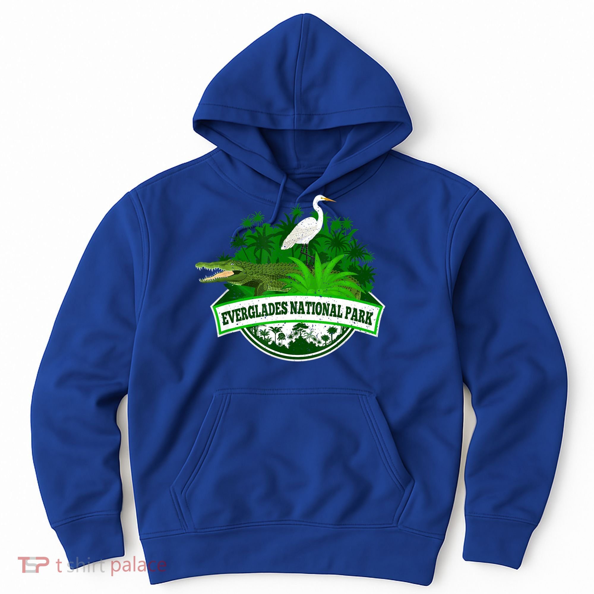 Bird And Florida Alligator Of Everglades National Park Hoodie