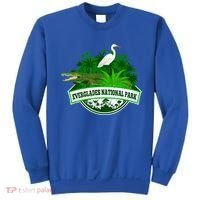 Bird And Florida Alligator Of Everglades National Park Sweatshirt thumb 0