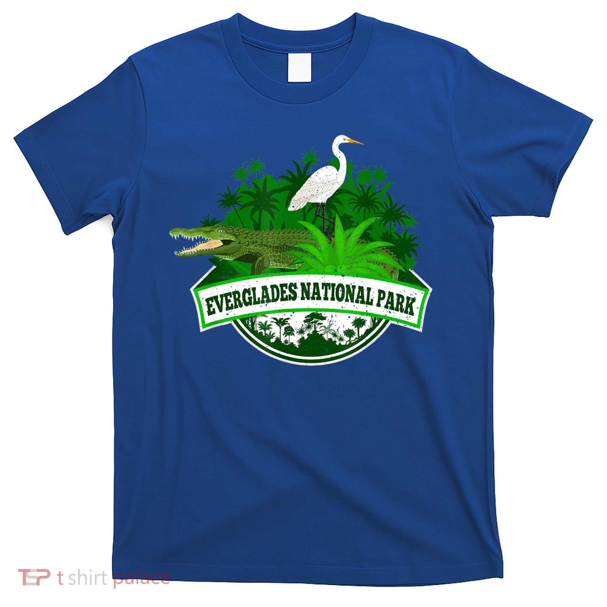 Bird And Florida Alligator Of Everglades National Park T-Shirt